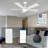 52'' 5 - Blade LED Smart Standard Ceiling Fan with Remote Control and Light Kit Included