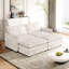 Mobilier de salon en velours côtelé, 2 avec 2 repose-pieds, structure en bois massif, fauteuil inclinable profond, revêtement d'ambiance douillette, repose-pieds amovibles, structure, choix de sièges confortables-1020891399