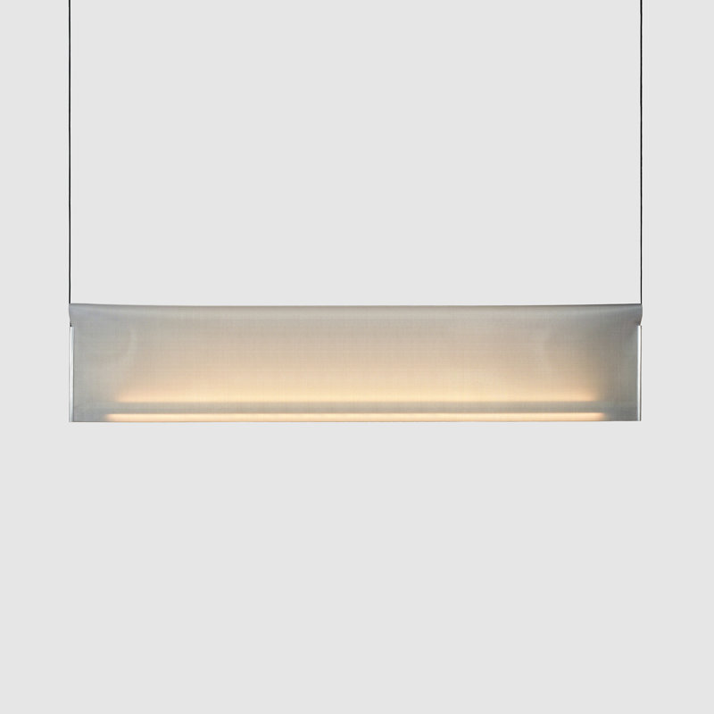 Nebra Pendant, Inox, 11.8" H x 47.2" W x 1.2" D