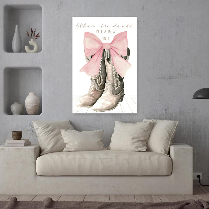 Put A Bow On It Contemporary Art, 36" H x 24" W