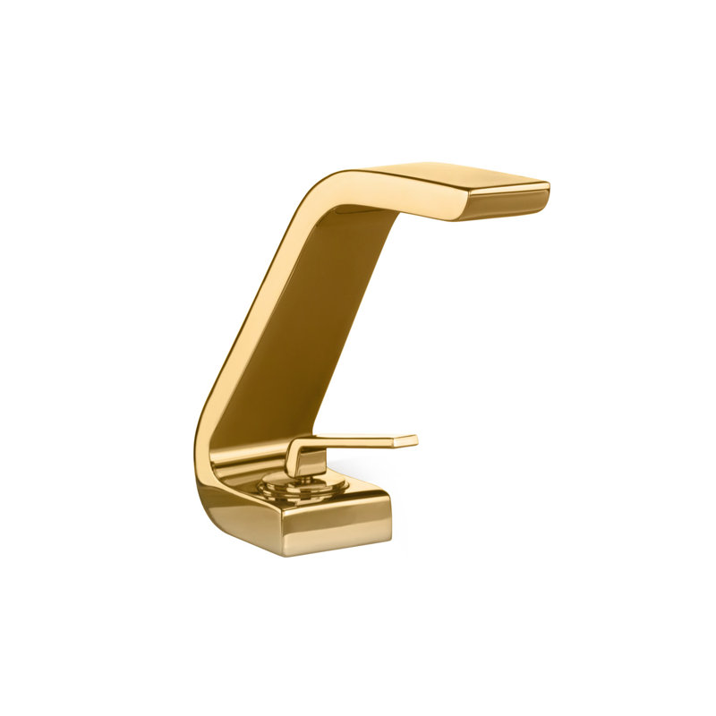 Wolo Single-handle Bathroom Faucet with Drain Assembly, Polished Gold