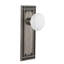 Mission Plate with White Porcelain Door Knob-1136241870