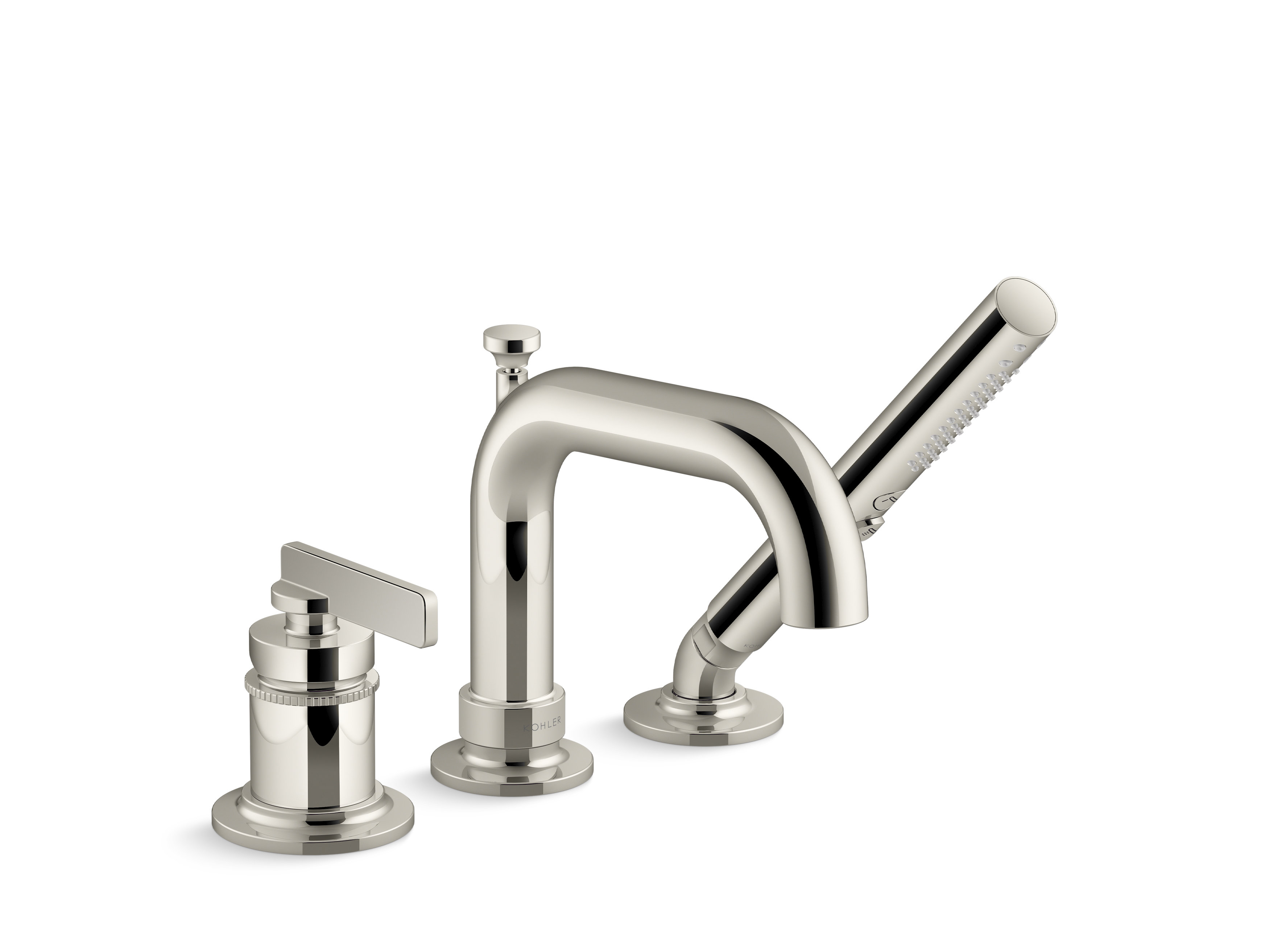 KOHLER Castia By Studio McGee 2-Handle Deck-Mount Bath Faucet Trim with Diverter in Polished Chrome
