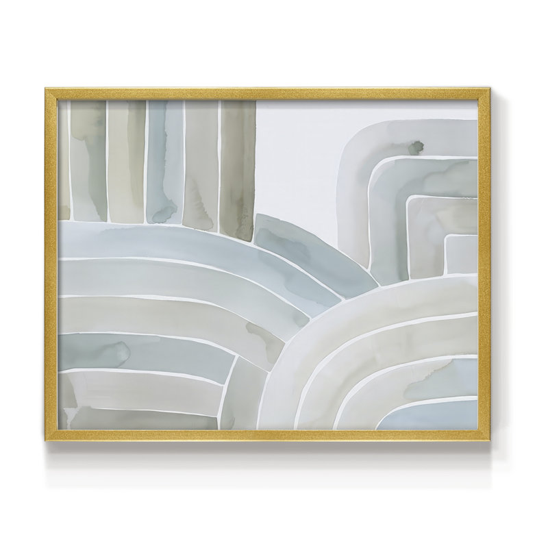 Estuaries I -Framed Print - Restickable, 11'' H x 14'' W