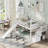 Twin Over Twin House Bunk Bed With Convertible Slide-1744785009