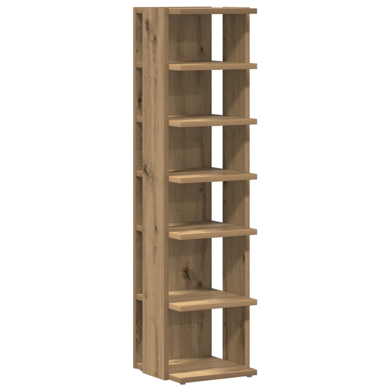 Shoe Storage, Artisan Oak, 102 cm H x 27 cm W x 27 cm D