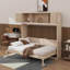 Grand lit escamotable avec armoires de rangement-1869629255
