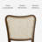 Maven Lane Vera Classical Wooden Dining Chair in Aged Natural Finish with Clay Canvas Fabric Upholstery, Set of 2-124198069-124198067