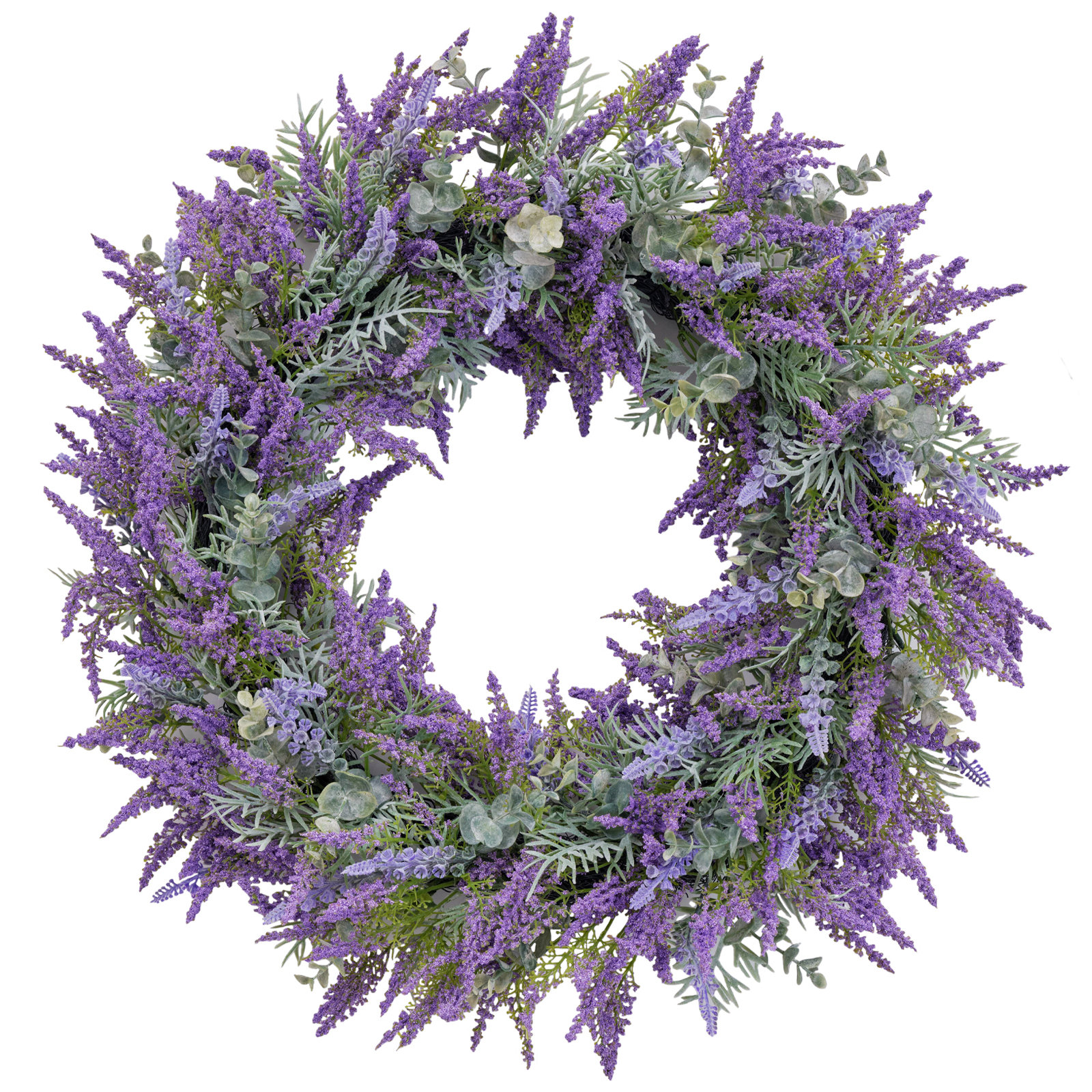 Artificial Lavender Wreath