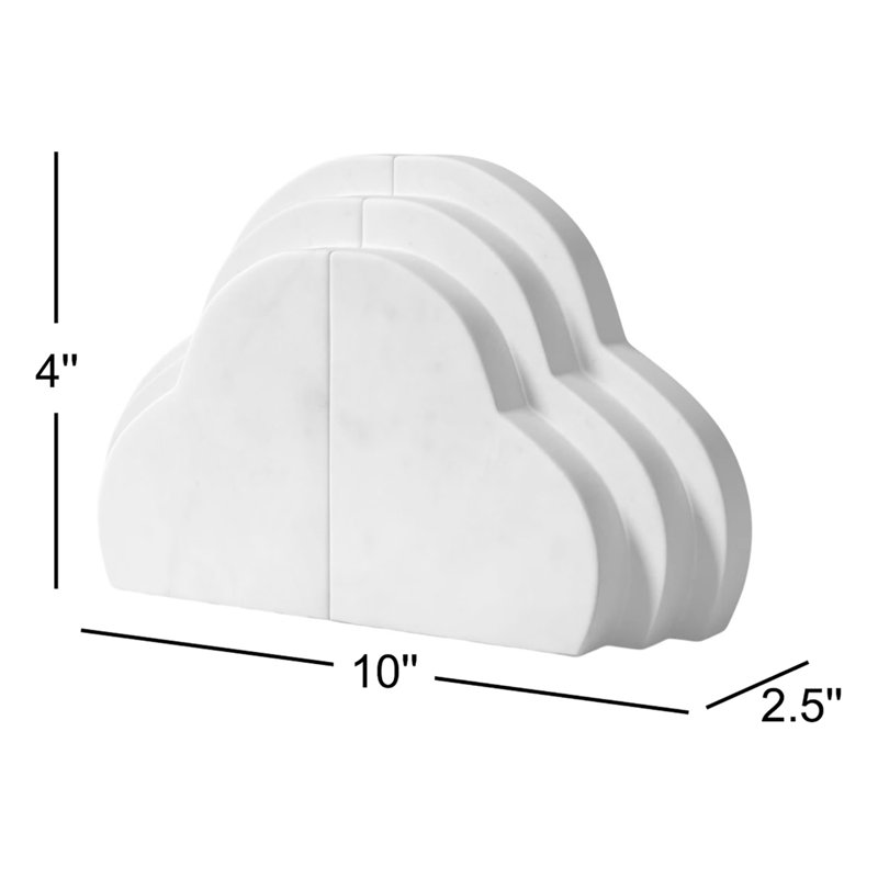 Marble Bookends Pair