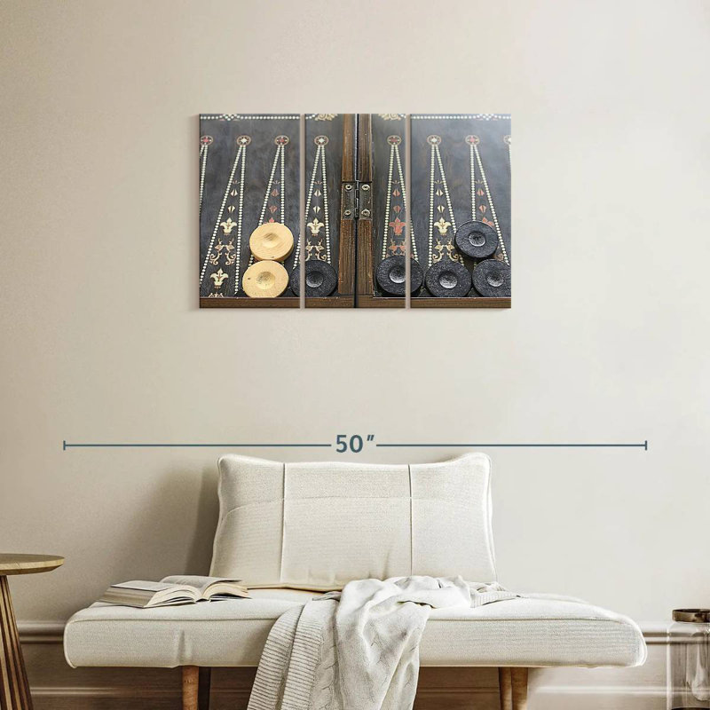Table de backgammon Senne, H 20 po x l 33 po