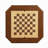 Square Top Game Table with Wooden Pedestal Base-112663711