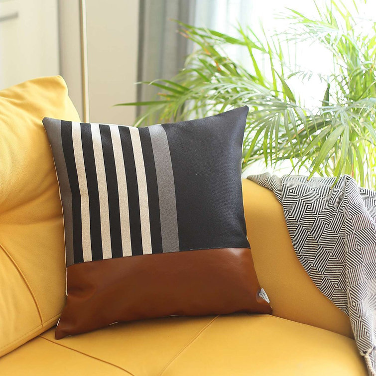 Polyester/Polyester Blend Throw Square Pillow Cover & Insert