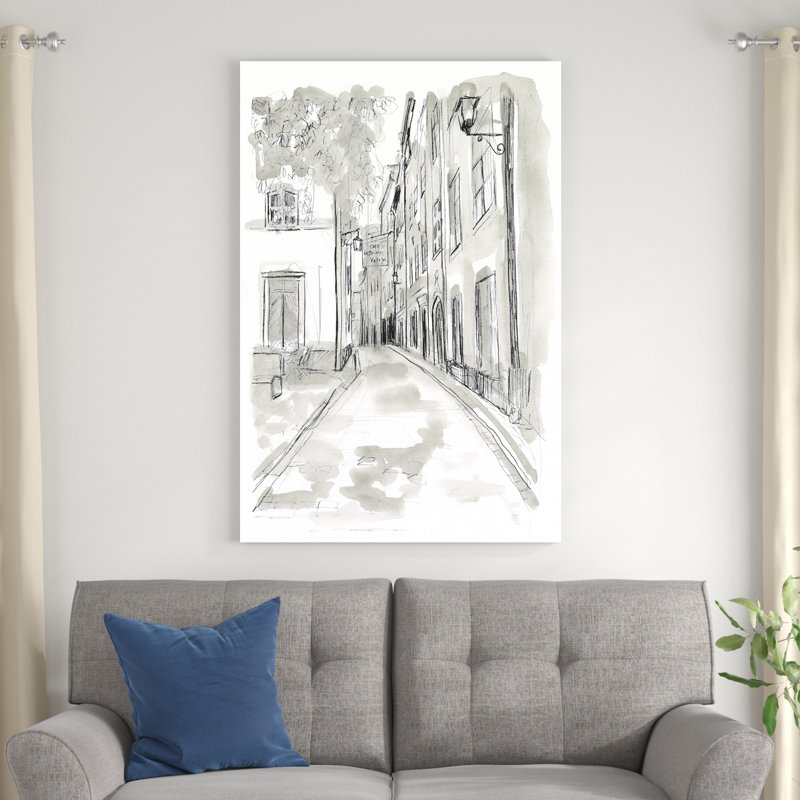 Croquis européen européen IV, 48" H x 32" W x 1.25" D
