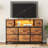 Multi-Functional TV Stand with 8 Drawers & LED Lights-227550853