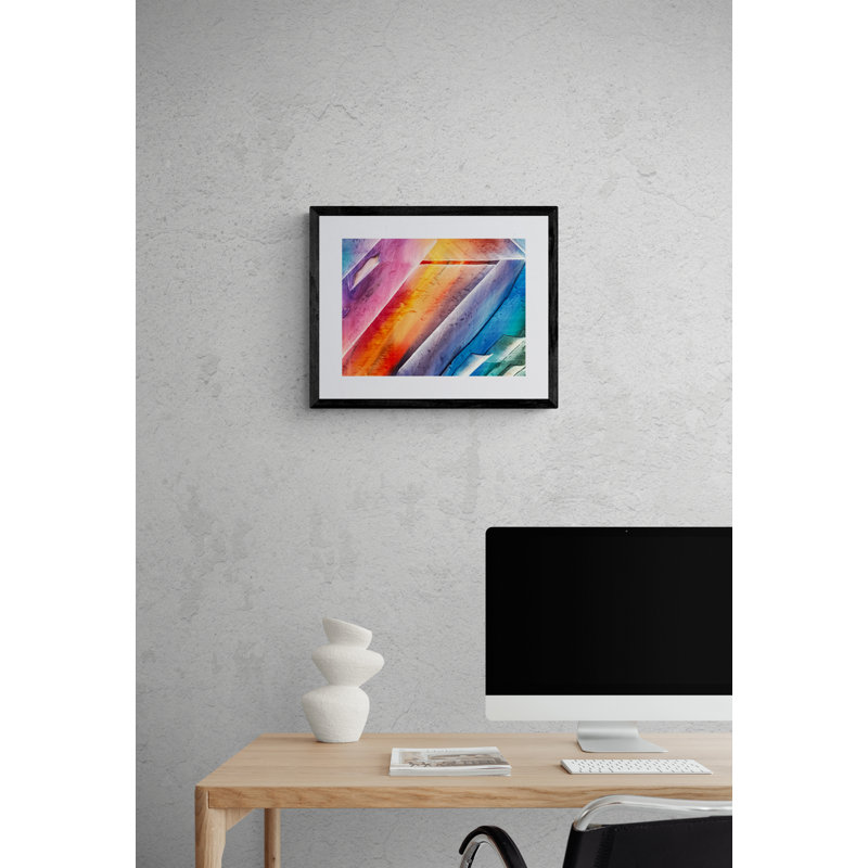 # 91 par Hratch Isirelian - Peinture encadrée, H 16 po x l 20 po