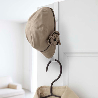 Yamazaki Home Over-the-Door Steel Coat Rack