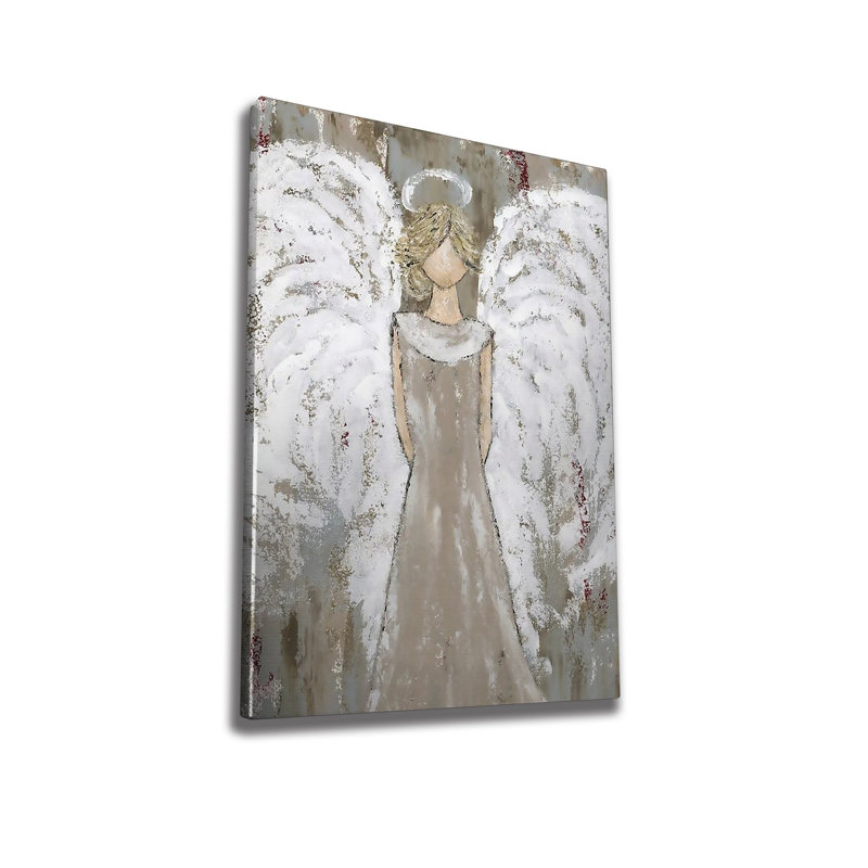 Peinture décorative sur toile, H 27,56 po x l 19,69 po