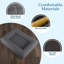 Lit orthopédique pour chien - Lit pour petit chien 26 po x 19 po avec traversin de soutien, fond antidérapant et housse lavable amovible - Coussin en mousse à mémoire de forme pour petits chiens et chats - Produits pour animaux de compagnie par PETMAKER (gris)-127367556-127367558