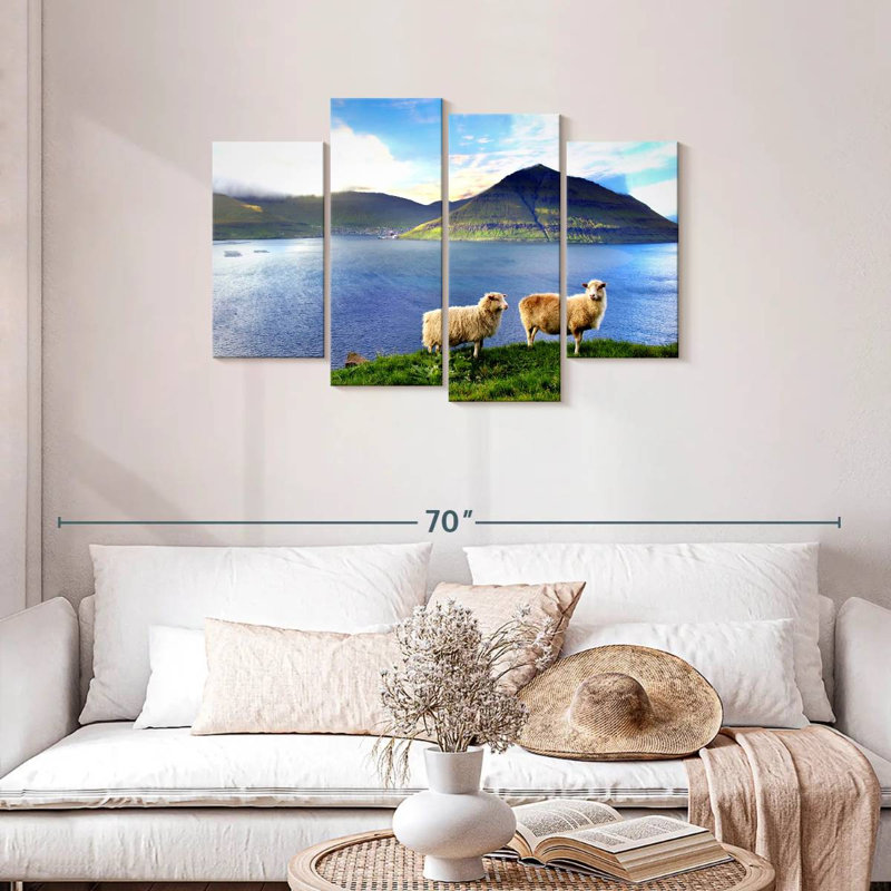 Brampt Faroe Islands Sheep, 27"H x 43"W