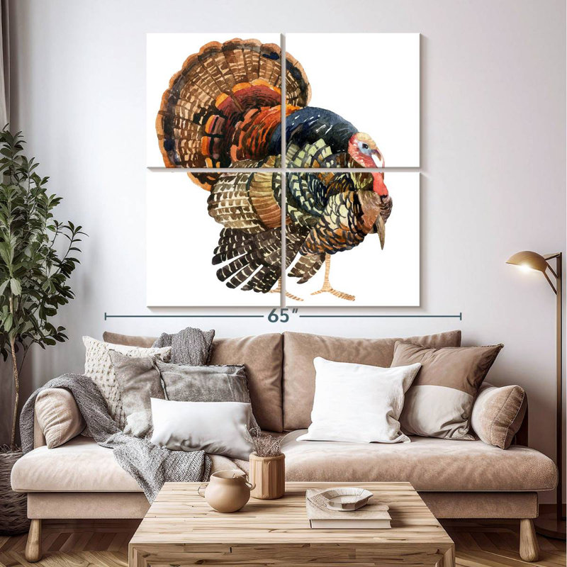 Brampt Turkey, 50" H x 50" W