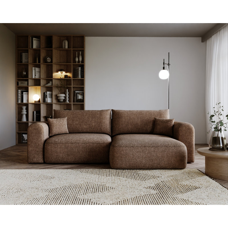 3 Seater Corner Sofa , Taupe, Right Hand Facing