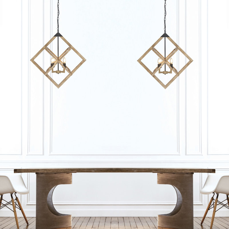 Wernfried 4 - Light Geometric Chandelier