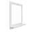 Wall Mirror with Shelves and Hooks, White-688947145
