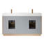 Ensemble de meuble-lavabo double 59,8 po Beira-70529763-70529764
