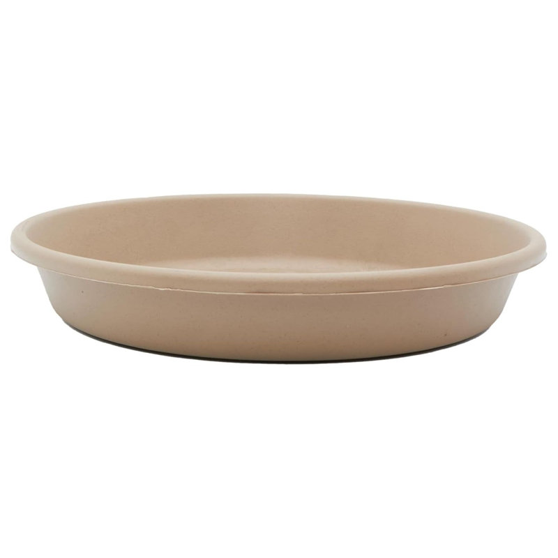  Classic 17.5 Inch Round Plant Pot Saucer Drip Tray, Sandstone, 3" H x 17.5" W x 17.5" D, Beige