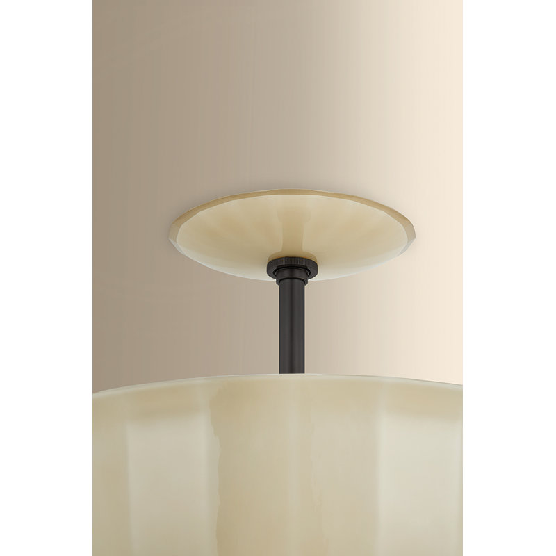 Nevins Semi Flush, Distressed Bronze