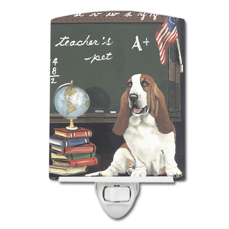 Veilleuse Westie, Basset hound chouchou du prof