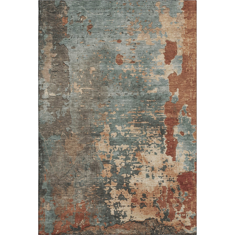Premium Machine Washable Mehara AMF1702 Abstract Rug, Rectangle 10' x 14'