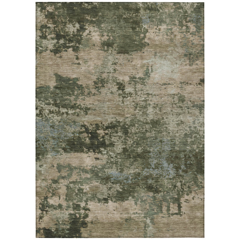 Machine Washable Indoor/Outdoor Wagenen ACN2366 Abstract Rug, Rectangle 2'6" x 3'10"