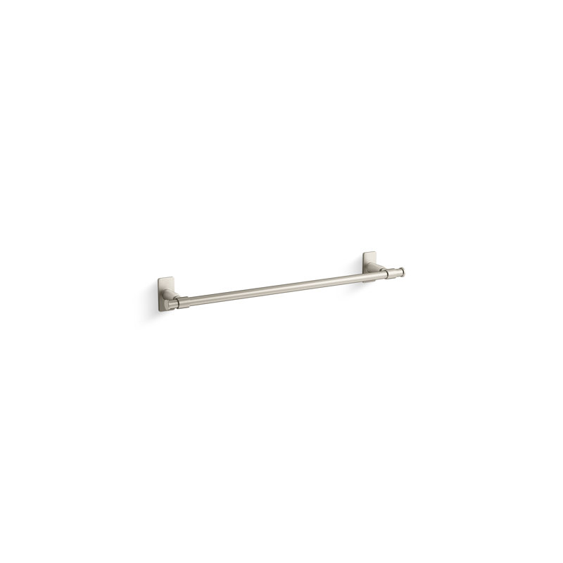Barre à serviettes Castia By Studio Mcgee, Nickel brossé éclatant, H 2,5 po x l 18 po x P 3,25 po