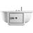 EAGO AM128ETL 6 ft Acrylic White Whirlpool Bathtub w Fixtures