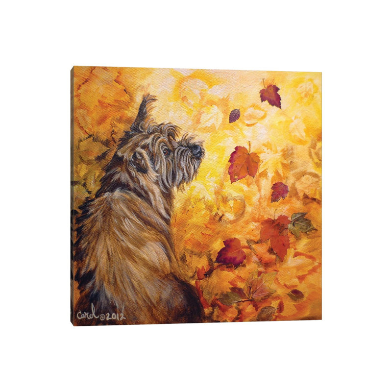 Playful Pup VIII by Carol Dillon - Wrapped Canvas Painting, 45.72 cm H x 45.72 cm W