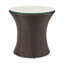 Ensemble de conversation d'extérieur en aluminium brun et beige 3 pièces Pe, 26,82 po Profondeur, largeur, hauteur de 23,36 po, disposition des sièges de 40,25 lb