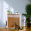 Litière pour chat avec porte à griffer en sisal et prise de charge Furniture