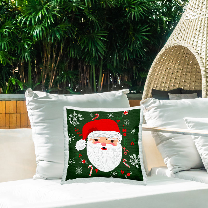 Housse et insert de coussin décoratif carré en polyester pour l'intérieur et l'extérieur