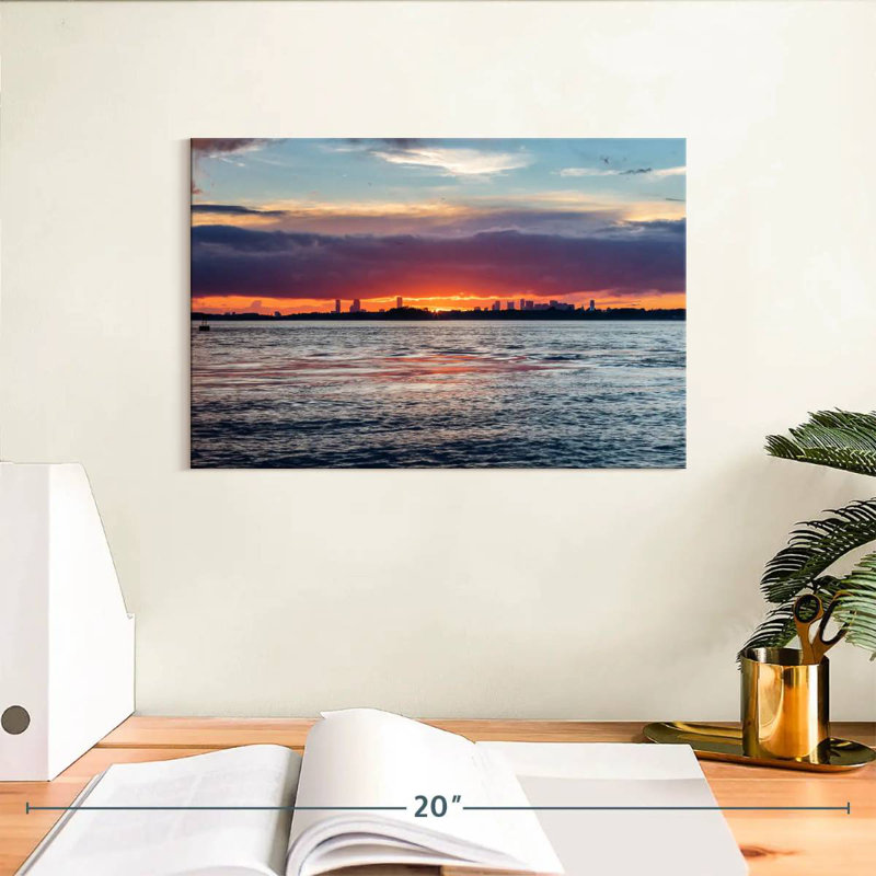 Gillard Boston Sunset, 8" H x 12" W