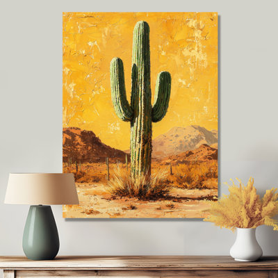 Marrit - Cactus, art mural en métal pour le salon