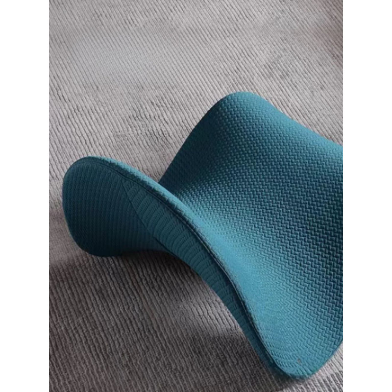 Upholstered Accent Chair, Blue Polyester Blend
