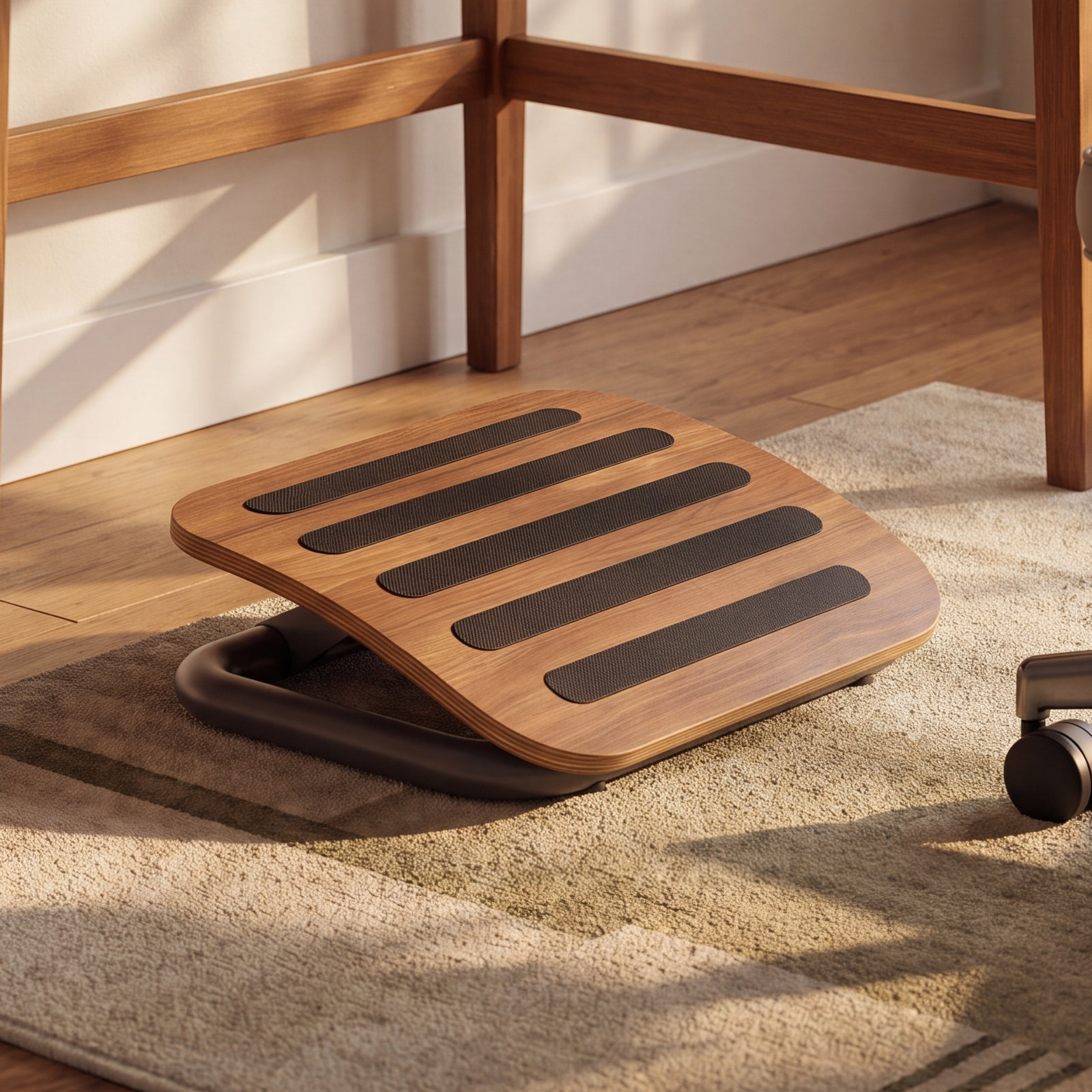 Footrest, Walnut/Carbon
