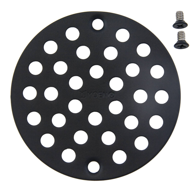 Moen® 4" Grid Shower Drain, Wrought Iron