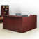 Nahlen Reception Desk with Double Pedestal File Cabinet
