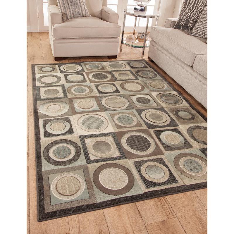 Aleenah Geometric Indoor Rug, Rectangle 5'3" x 7'6"