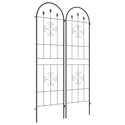 Almine 180cm H x 50cm W Metal Gothic Trellis