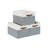 Decomomo Foldable Storage Bin | Collapsible Sturdy Cationic Fabric Storage Basket Cube W/Handles