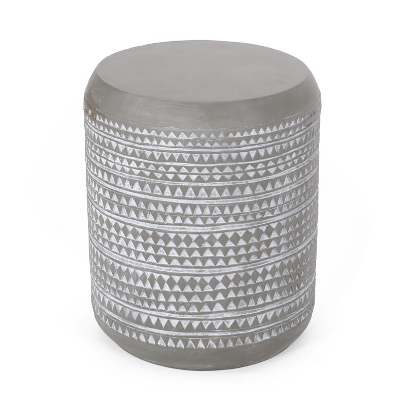 Outdoor Lightweight Concrete Side Table